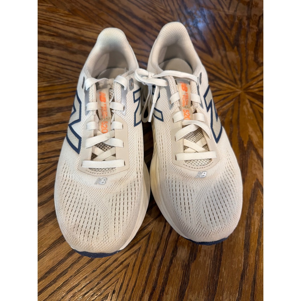 New Balance Fresh Foam 520 v8 Womens Running Shoes Off White Navy Size 8.5‎